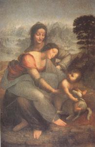 Leonardo  Da Vinci The Virgin and Child with Anne (mk05) France oil painting art